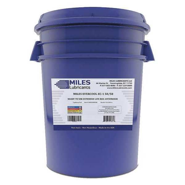 Ext Life Red Antifreeze, 50/50, 5 gal, Pail