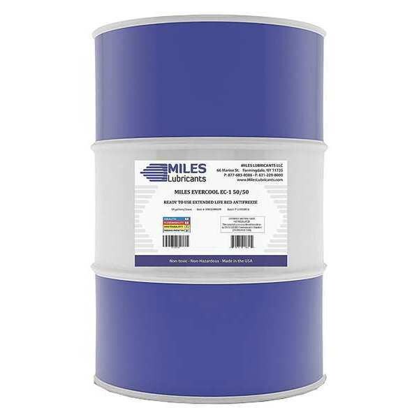Ext Life Red Antifreeze, 50/50, 55gal, Drum