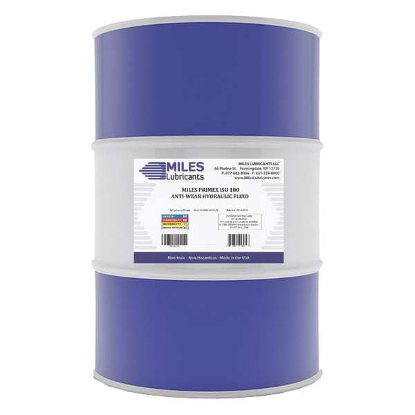 55 gal. Drum, Anti-Wear Hydraulic Fluid, 100 ISO Viscosity