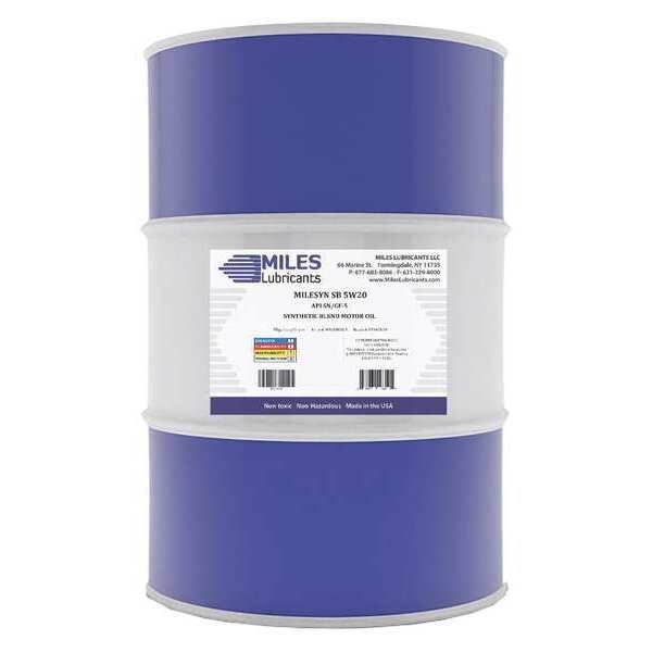 SB Motor Oil, 5W-20, Synthetic, 55 Gal.
