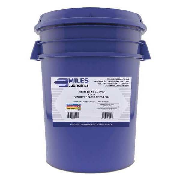 SB Motor Oil, 10W-40, Synthetic, 5 Gal