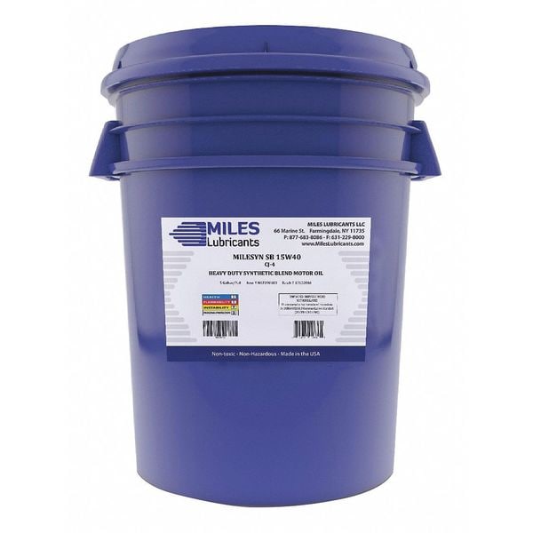 SB Motor Oil, 15W-40, Synthetic, Heavy Duty, 5 Gal.