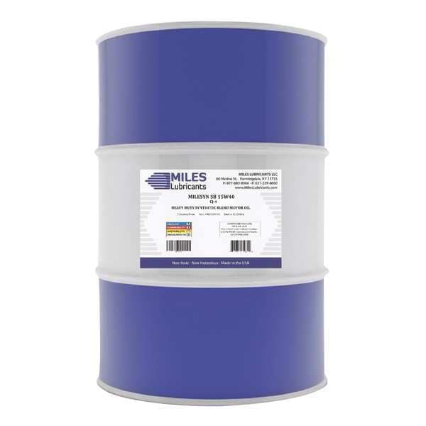SB Motor Oil, 15W-40, Synthetic, Heavy Duty, 55 Gal.