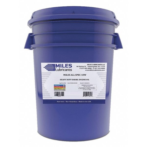 Heavy Duty Diesel Engine Oil, 10W, 5 Gal. Pail