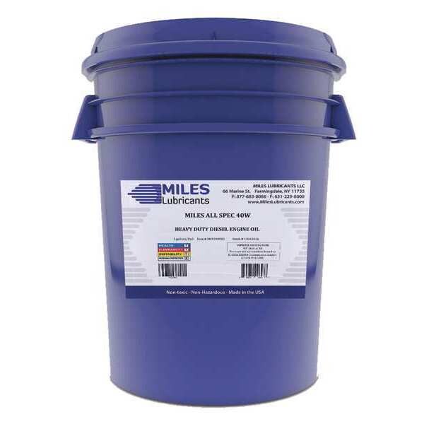 Heavy Duty Diesel Engine Oil, 40W, 5 Gal., Pail