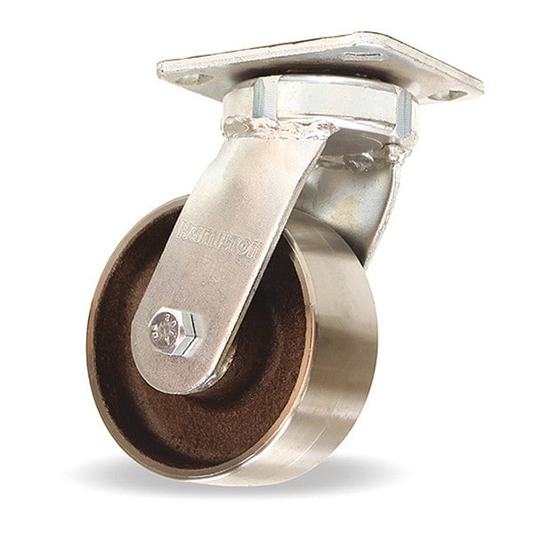 Standard Duty Kingpinless Caster, 5" x 2" Forged Steel Wheel, 1/2" Sealed Precision Ball Bearings