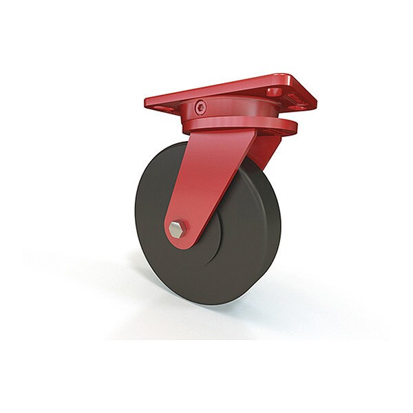 Ergo-X2 Swivel Caster, 8"X2" Nylast High Performance Cast Nylon Wheel