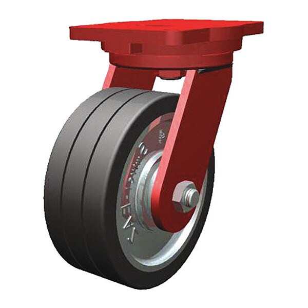 Extra Heavy Duty Swivel Caster, 10"X3" Swivel-EAZ Triple Wheel Tread Aluminum Core