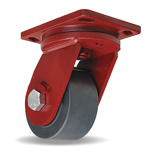 Enhanced Precision Super Duty Swivel Caster, 6" x 3" Nylast High Performance Cast Nylon Wheel