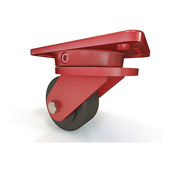Ergo-X2 Swivel Caster, 4"X2" Nylast High Performance Cast Nylon Wheel
