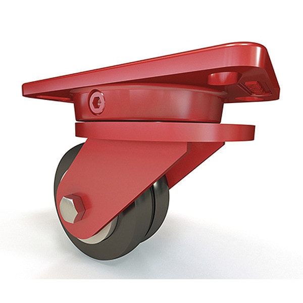 Ergo-X2 Swivel Caster, 4" x 2" Swivel-EAZ (75D) Wheel, 1/2" Sealed Precision Ball Bearings