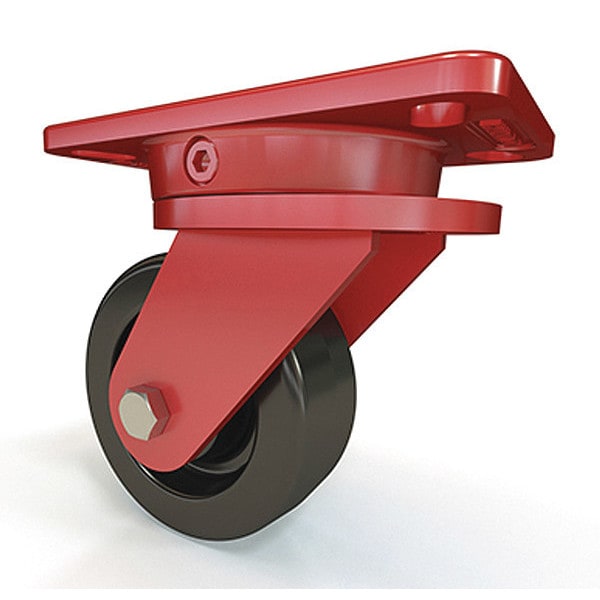 Ergo-X2 Swivel Caster, 5" x 2" Plastex Phenolic Wheel, 3/4" Straight Roller Bearing