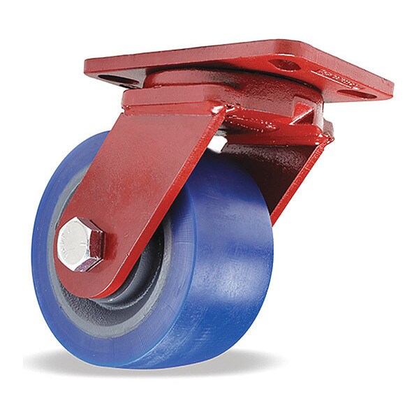 ForgeMaster Swivel Caster, 8" x 3" Ergo-Glide XT Wheel, 3/4" Sealed Precision Ball Bearings