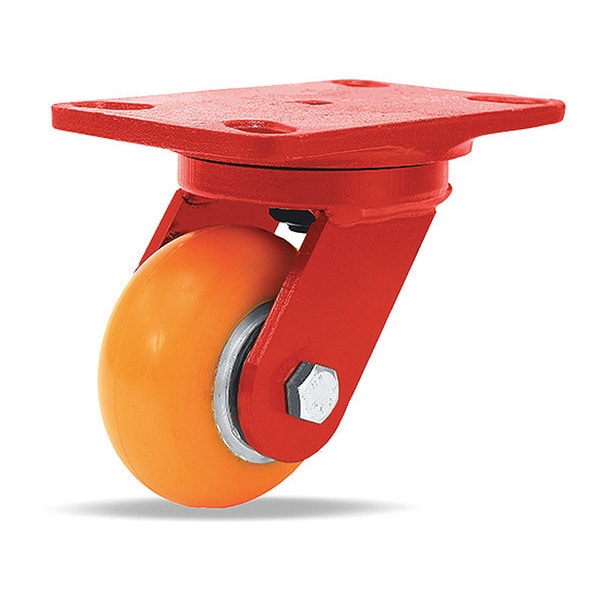 Heavy Service Swivel Caster, 4" x 2" Ergo-Tech on Aluminum, 1/2" Sealed Precision Ball Bearings