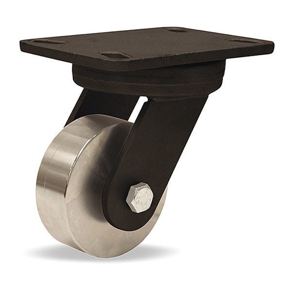 High Heat HSK Inferno Series Swivel Caster, 4" x 2" Stainless Steel Wheel