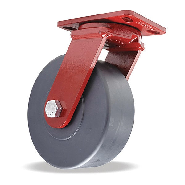 Spinfinity Maintenance-Free Kingpinless ZFFM Series Swivel Caster, 8" x 3" Nylast Cast Nylon Wheel