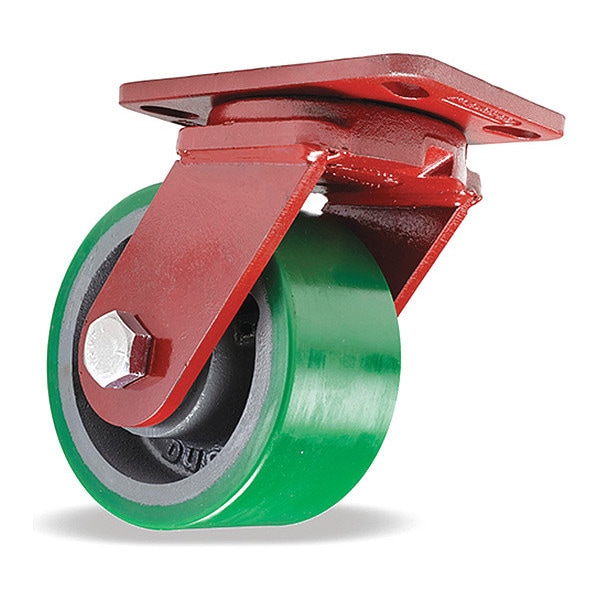 Spinfinity Maintenance-Free Kingpinless ZFFM Series Swivel Caster, 6" x 3" Duralast (95A) Wheel