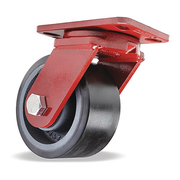 Spinfinity Maintenance-Free Kingpinless ZFFM Series Swivel Caster, 6" x 3" Duralast XC (70D) Wheel