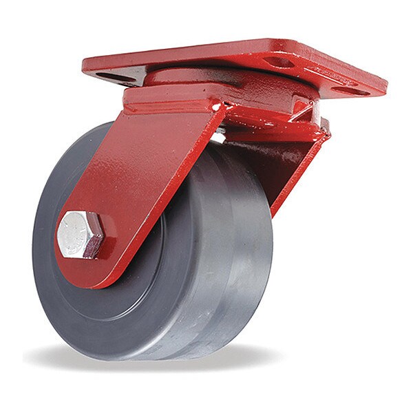 Spinfinity Maintenance-Free Kingpinless ZFFM Series Swivel Caster, 6" x 3" Nylast Cast Nylon