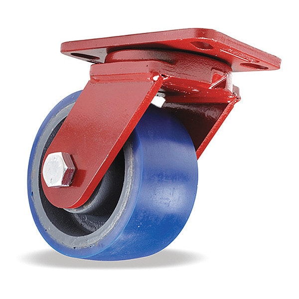 Spinfinity Maintenance-Free Kingpinless ZFFM Series Swivel Caster, 6" x 3" Ergo-Glide Wheel (80A)