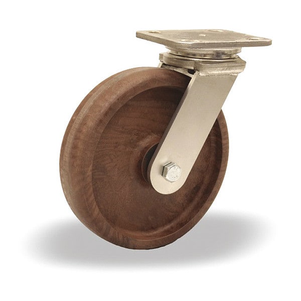 Stainless Steel Workhorse Swivel Caster rated up to 475 deg, F, High Heat Grease
