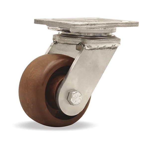 Stainless Steel Workhorse Swivel Caster rated up to 475 deg F, High Heat Grease