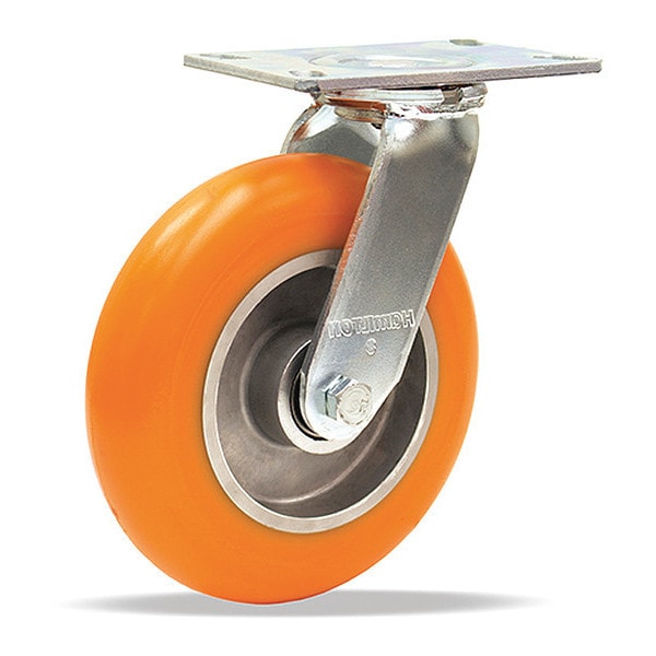 Stainless Steel Workhorse Swivel Caster, 8" x 2" Ergo-Tech (87A) Wheel
