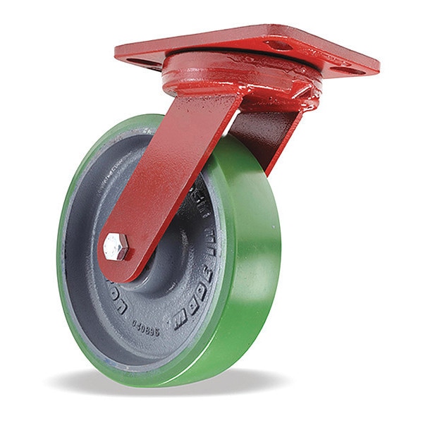 Kingpinless Swivel Caster, 8" x 2" Duralast (95A) Wheel, 3/4" Sealed Precision Ball Bearings