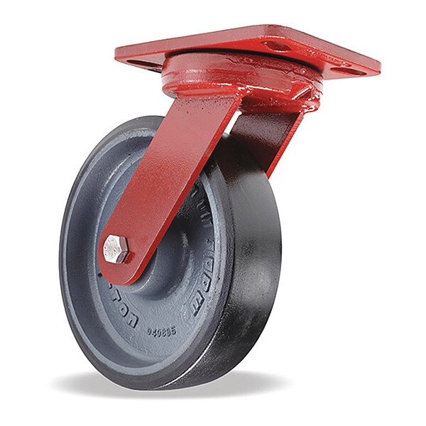 Kingpinless Swivel Caster, 8" x 2" Duralast XC (70D) Wheel, 3/4" Sealed Precision Ball Bearings
