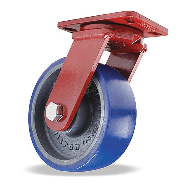 Spinfinity Maintenance-Free Kingpinless ZFFM Series Swivel Caster, 8" x 3" Ergo-Glide Wheel (80A)