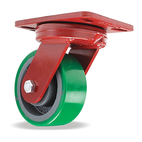 Kingpinless Swivel Caster, 5" x 2" Duralast (95A) Wheel, 3/4" Sealed Precision Ball Bearings