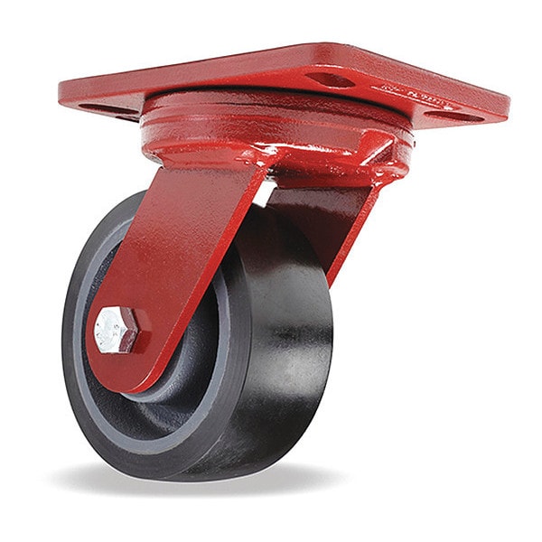 Kingpinless Swivel Caster, 5" x 2" Duralast XC (70D) Wheel, 3/4" Sealed Precision Ball Bearings