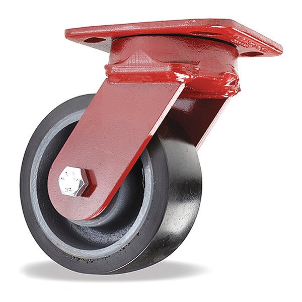Kingpinless Swivel Caster, 5" x 2" Duralast XC (70D) Wheel, 1/2" Sealed Precision Ball Bearings