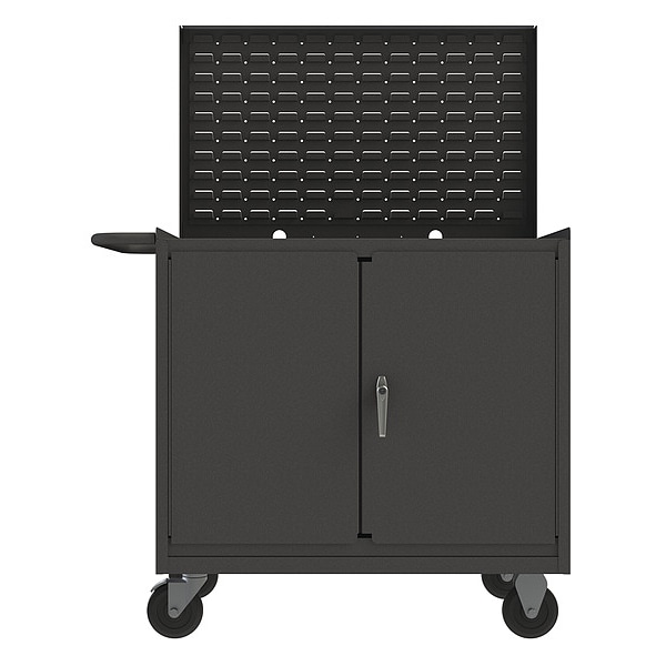 14 ga. Steel Mobile Cabinet with Louvered Panel 1400 lb. Capacity, 36"L x 25-15/16"W x 58"H