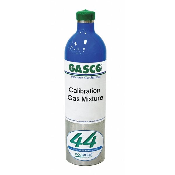 Calibration Gas, Nitrogen, Oxygen, Pentane, 44 L, C-10 Connection, +/-5% Accuracy