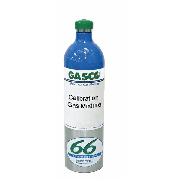 Calibration Gas, Methane, Nitrogen, Oxygen, 66 L, C-10 Connection, +/-5% Accuracy
