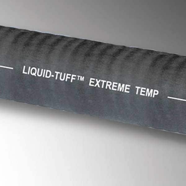 Liquid-Tight Flex Metal Conduit, 1 in Trade Size, 100 ft, 3 in Bend, Steel, Black