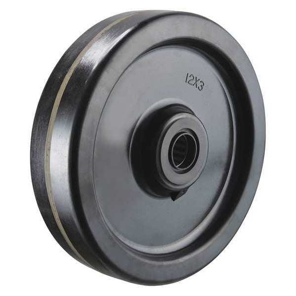 Caster Wheel, Phenolic, 12 in., 3500 lb.