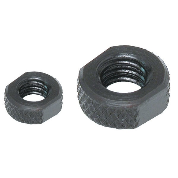 Knurled Round Nut, w/Flats, No 10-32 Size