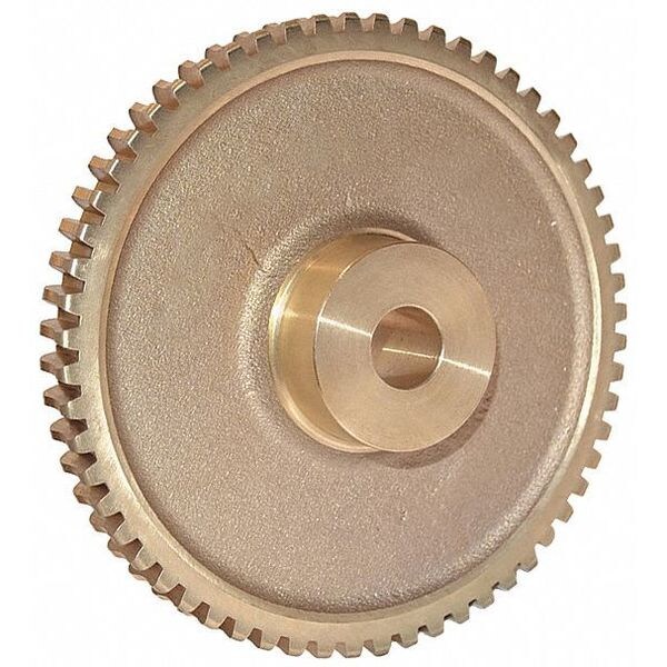 WormGear, 10DP, 14.5PA, 60Teeth, RH, Bronze