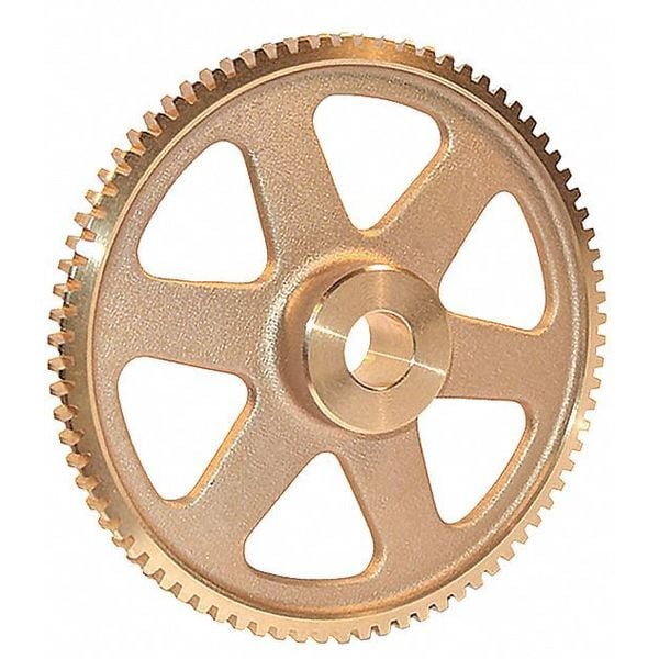 WormGear, 48DP, 14.5PA, 80Teeth, RH, Bronze