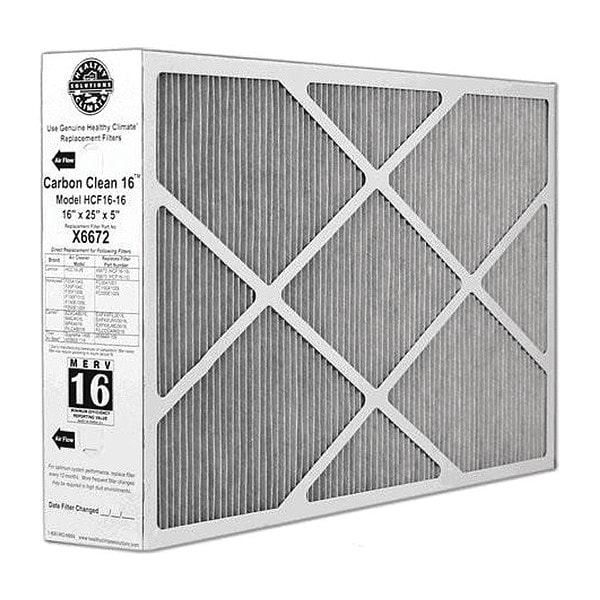 PleatedAirFilter, 16inH, 25inW, MERV16