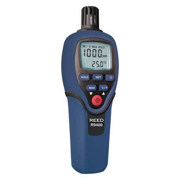 Carbon Monoxide (CO) Meter with Temperature, 1000ppm, Accuracy +/-5ppm