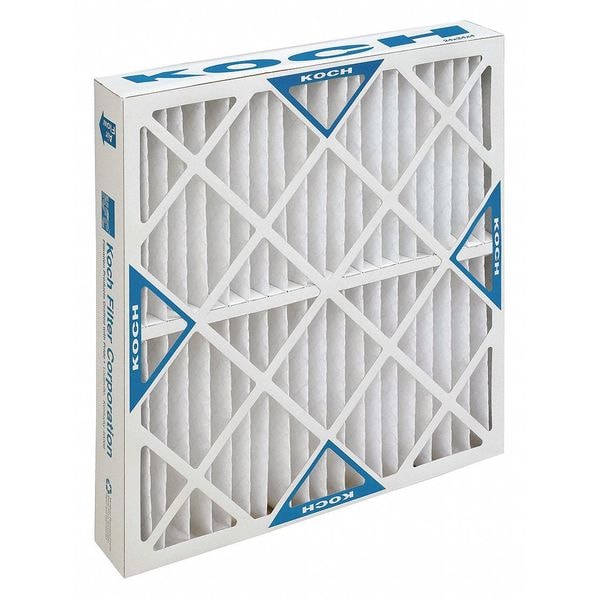 12x24x4 Pleated Air Filter, High Capacity, Synthetic, MERV 13