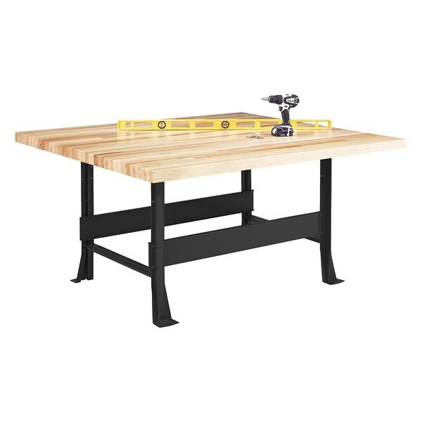 Work Bench With 4 Vises, 64" W, 33-1/4" Height