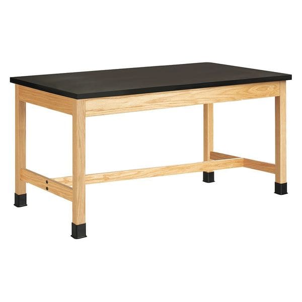 Rectangle Tbl, Plain Aprn, 48" W, 50" L, 30" H, Phenolic Resin, black