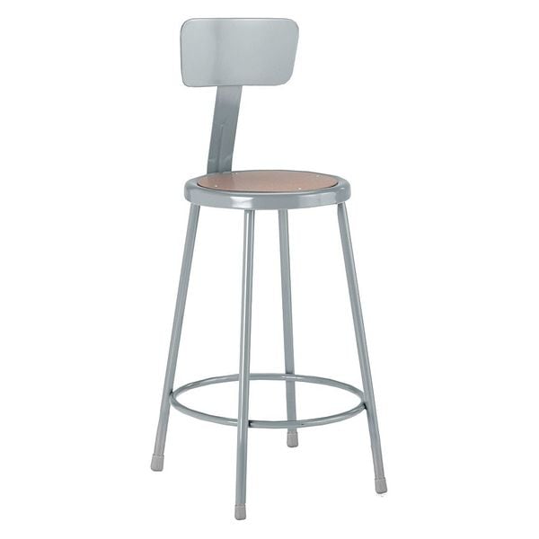 Stool, Backrest, Steel Hb Seat, 30"