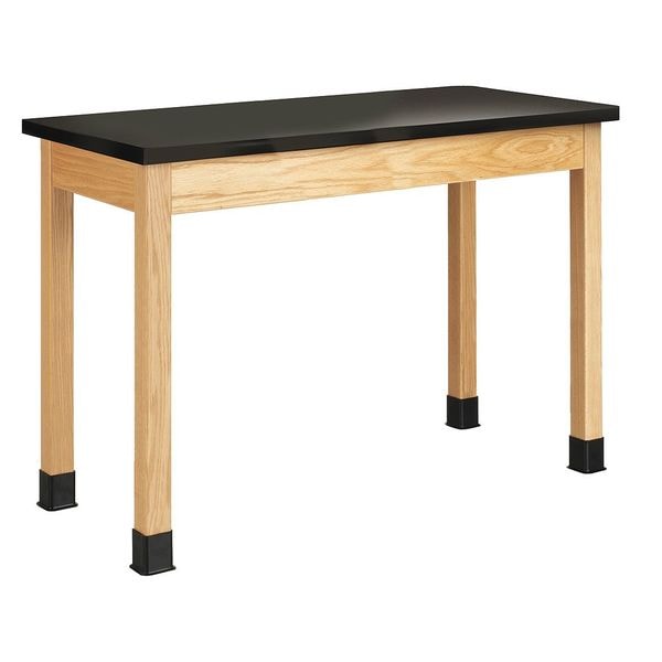 Rectangle Table, 48" W, 50" L, 36" H, Epoxy Resin, black