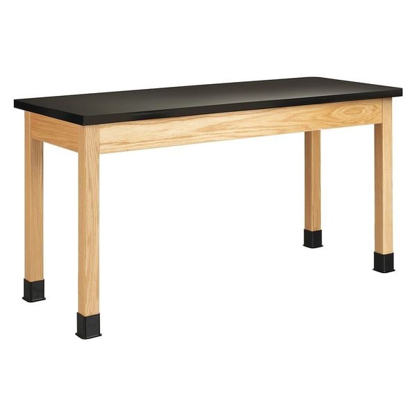 Rectangle Table, 60" W, 62" L, 34" H, Epoxy Resin, black