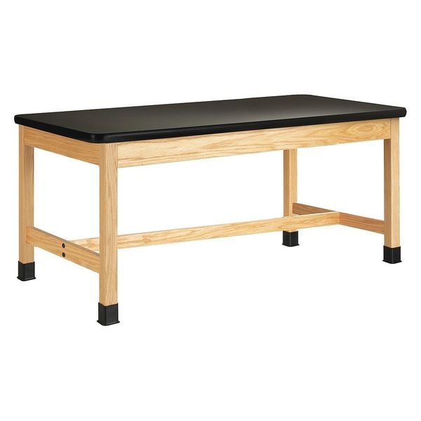 Rectangle Table, 72" W, 74" L, 30" H, HPL, black